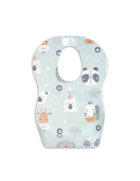 Babero Desechable Modelo Tiger Blanco