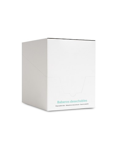 Babero Desechable Modelo Tiger Blanco