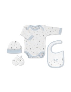 Set Regalo Body 4 Pcs 100% Alg Talla 0-6 Mod Animales Fox... 2