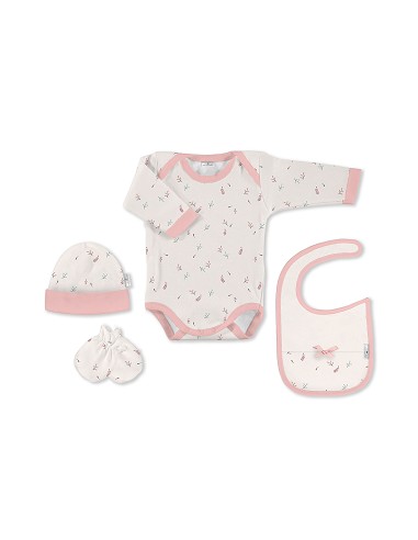 Set Regalo Body 4 Pcs 100% Alg Talla 0-6 Mod...