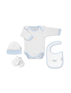 Set Regalo Body 4 Pcs 100% Alg Talla 0-6 Mod Conejito... 2