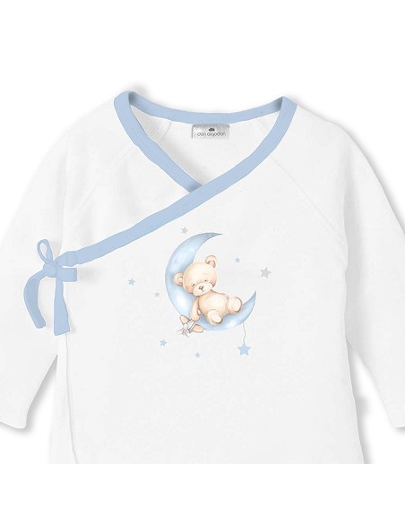 Set Regalo Sonajero 4 Pcs 100% Alg Talla 0-6 Mod Oso Azul