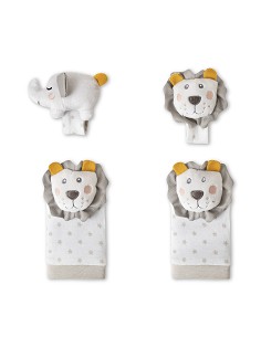 Set Sonajeros Para Pies y Muñecas Mod Leon