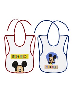 Babero Rizo Plastificadomod Mickey Pack 2 Unds