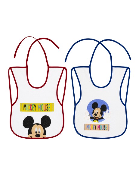Babero Rizo Plastificadomod Mickey Pack 2 Unds