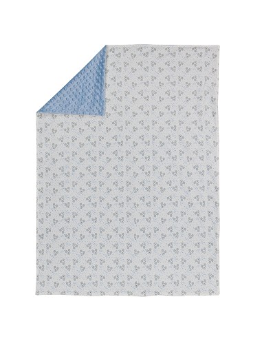 Manta Burbuja Mickey  Azul