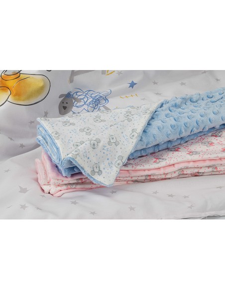 Manta Burbuja Mickey  Azul