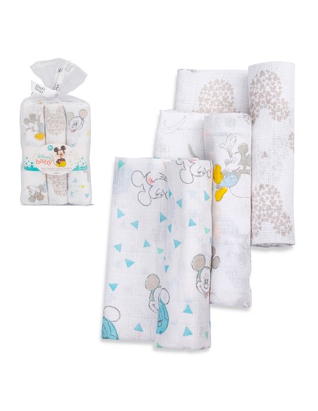Gasas Mickey 80C80 cm Pack 3