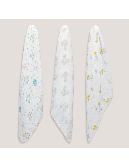 Gasas Mickey 80C80 cm Pack 3