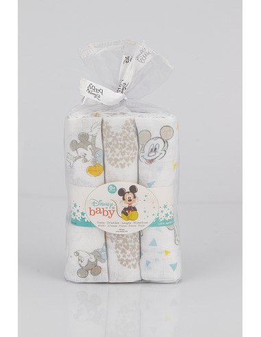Gasas Mickey 80C80 cm Pack 3