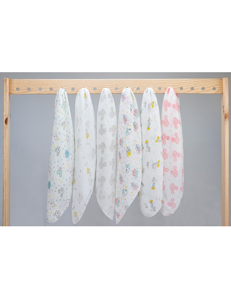 Gasas Mickey 80C80 cm Pack 3