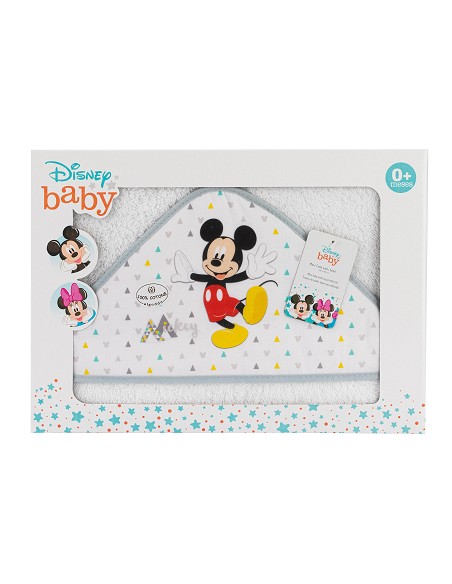 Capa de Baño  Mod Geo Mickey Bco/Gris