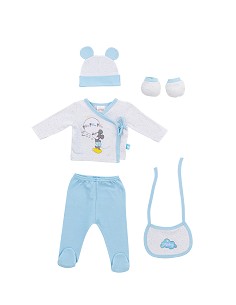 Set 5 Pcs Mod Mickey Azul 2