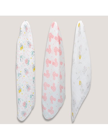 Gasa  Minnie 80X80 Xms Pack 3