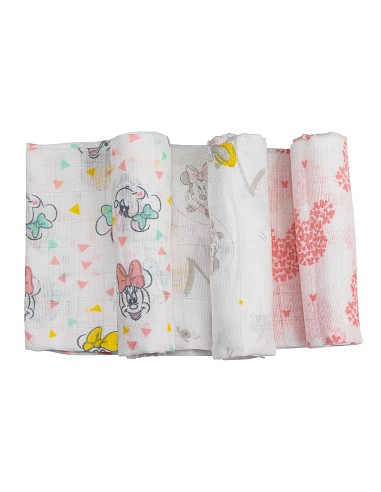 Gasa  Minnie 80X80 Xms Pack 3