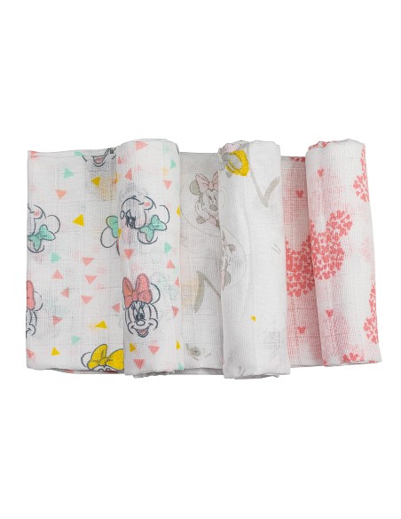 Gasa  Minnie 80X80 Xms Pack 3