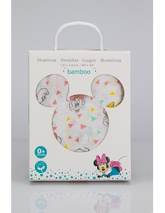 Muselina 100% Alg 120X120 Cms Pack 1 Mod Minnie Caritas