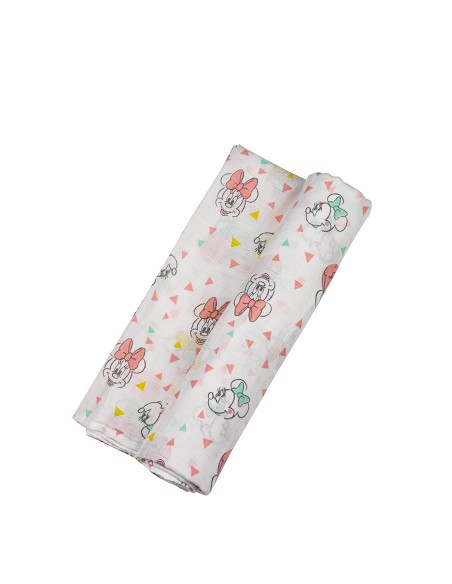 Muselina 100% Alg 120X120 Cms Pack 1 Mod Minnie Caritas