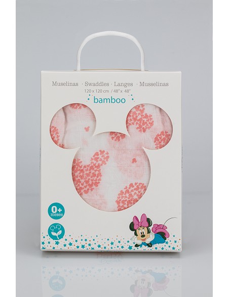 Muselina 100% Alg 120X120 Cms Pack 1 Minnie Original