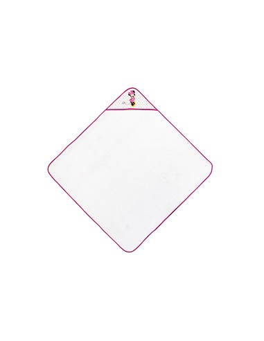 Capa de Baño  Mod Geo Minnie Bco/Rosa