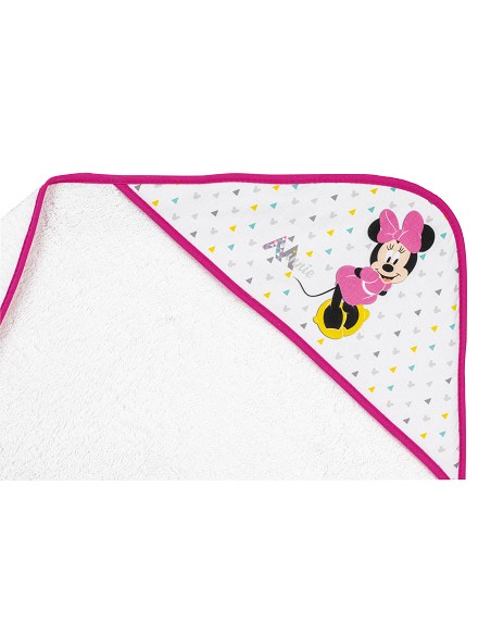 Capa de Baño  Mod Geo Minnie Bco/Rosa