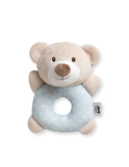 Sonajero Peluche Mod Osito Azul