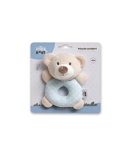 Sonajero Peluche Mod Osito Azul