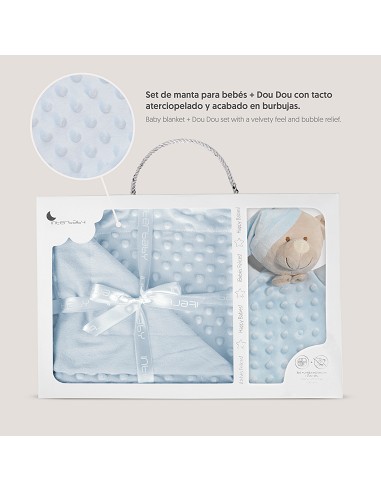 Manta Burbuja + Dou Dou Mod Osito Azul