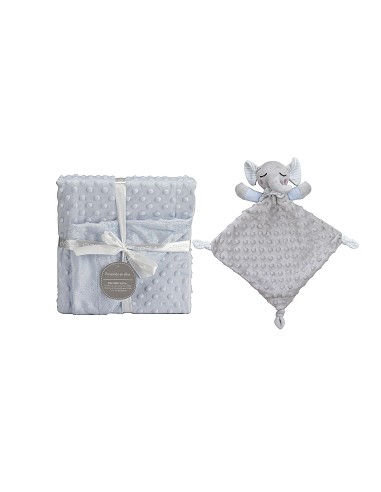 Manta Burbuja+Duo Dou Mod Elefante Azul