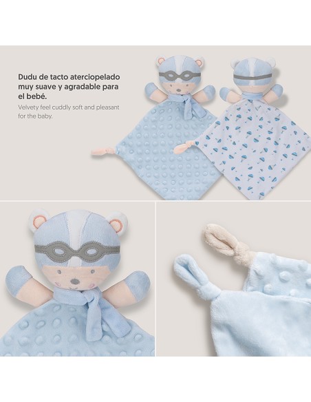 Manta Borreguillo Mod Paracaidista+Dou-Dou  Mod Paracaidista Azul