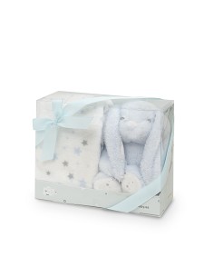 Peluche+Manta Estrella Conejo Azul