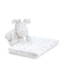 Set Peluche Crochet Jirafa+Manta Estrella Azul 2