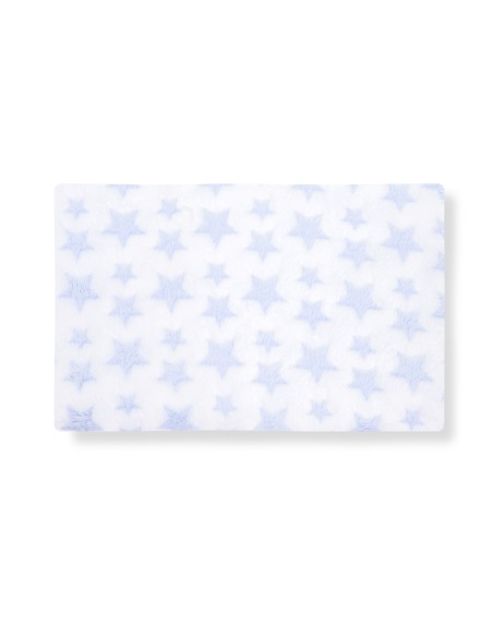 Set Peluche Crochet Oso+Manta Estrella Azul