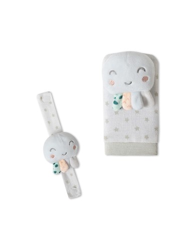 Set Sonajeros Para Pies y Muñecas Mod Pulpo