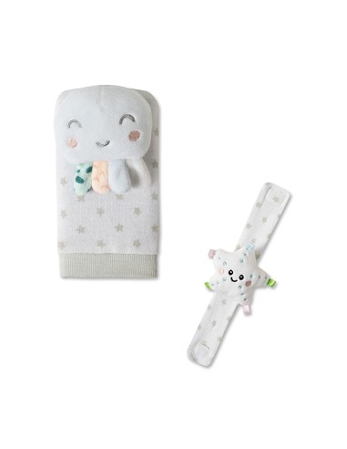 Set Sonajeros Para Pies y Muñecas Mod Pulpo