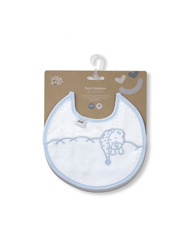 Pack 2 Baberos Azul/Gris