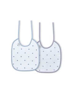 Pack 2 Baberos Azul/Gris