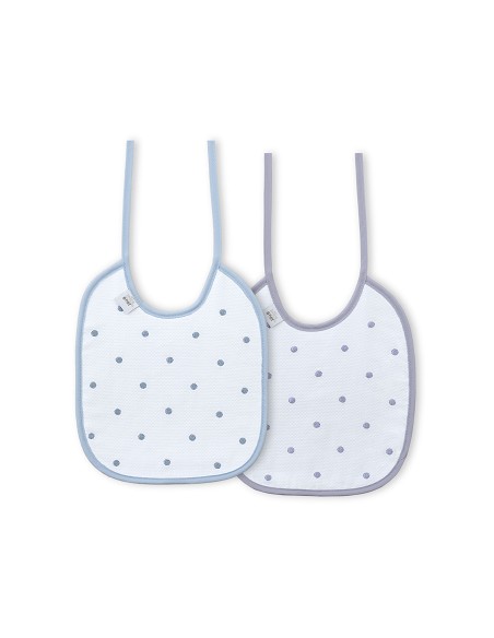Pack 2 Baberos Azul/Gris