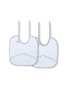 Pack 2 Baberos Azul/Gris