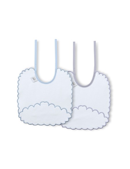 Pack 2 Baberos Azul/Gris