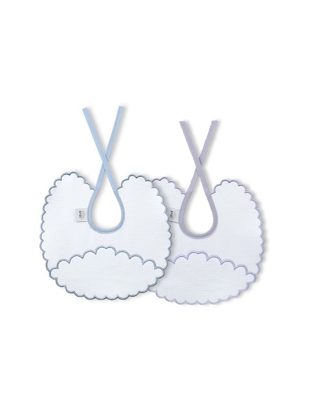 Pack 2 Baberos Azul/Gris