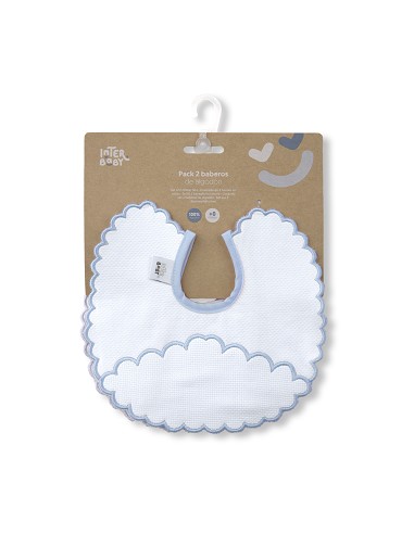 Pack 2 Baberos Azul/Gris