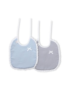 Pack 2 Baberos Azul/Gris