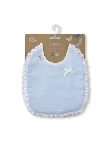 Pack 2 Baberos Azul/Gris