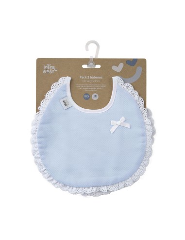 Pack 2 Baberos Azul/Gris