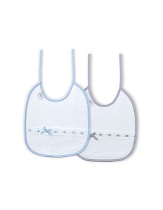 Pack 2 Baberos Azul/Gris