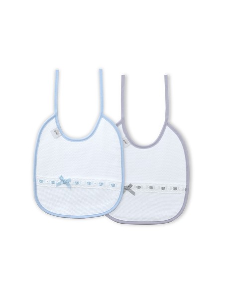 Pack 2 Baberos Azul/Gris