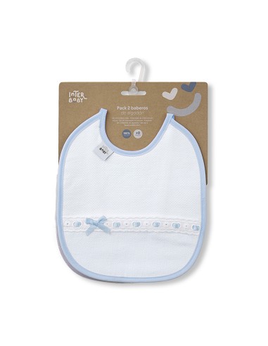 Pack 2 Baberos Azul/Gris