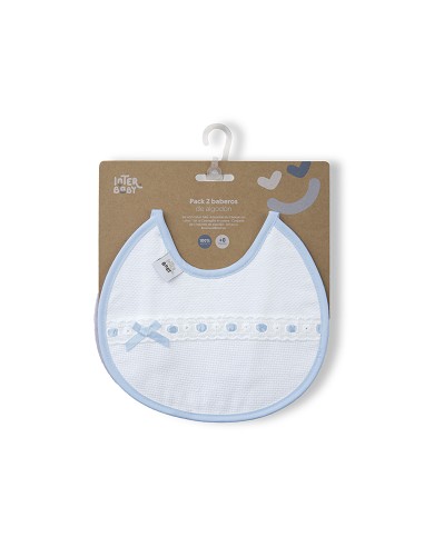 Pack 2 Baberos Azul/Gris