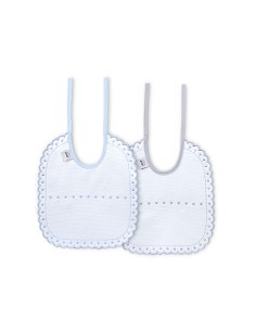 Pack 2 Baberos Azul/Gris